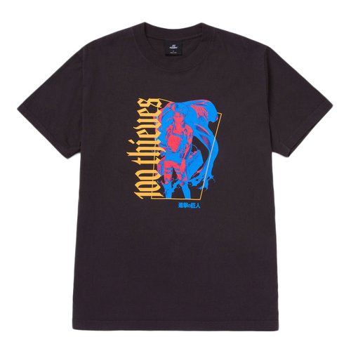 100 Thieves x Attack On Titan Attack Stance T-Shirt - Black