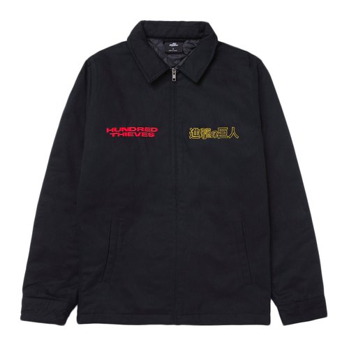100 Thieves x Attack On Titan Levi Jacket - Black