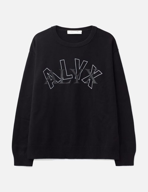 1017 ALYX 9SM Arch Logo Crewneck Sweater - Black