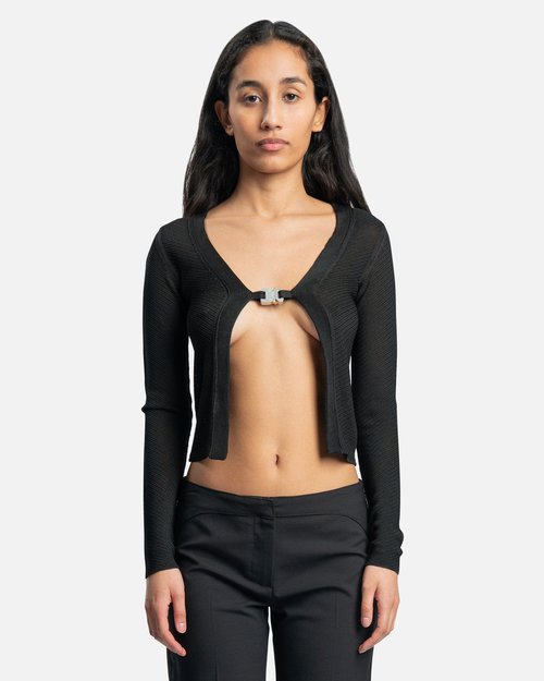 1017 ALYX 9SM Buckle Cardigan - Black - AAWKN0193YA01-BLK0001BLACK
