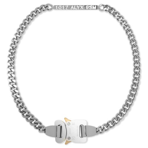 1017 ALYX 9SM Buckle Necklace - Silver - AAUJW0032OT02-GRY0002