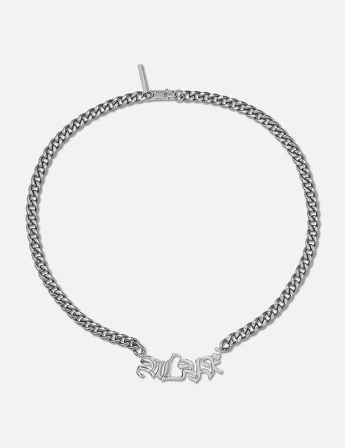 1017 ALYX 9SM Calligraphy Logo Necklace - Silver