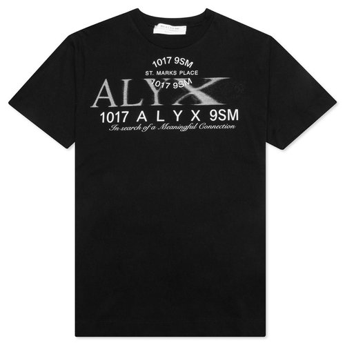 1017 ALYX 9SM Collection Logo S/S T-Shirt - Black - AAUTS0372FA01-BLK0001