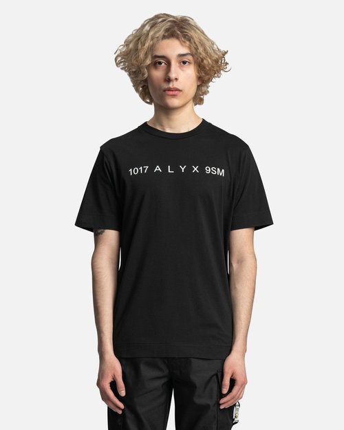 1017 ALYX 9SM Collection Logo S/S T-Shirt - Black/White - AAUTS0400FA01-MTY0001BLACKWHITE