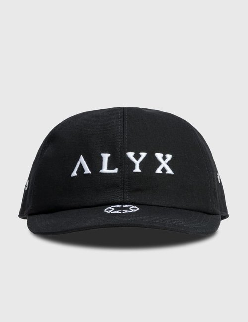 1017 ALYX 9SM Cotton Hat With Logo Embroidered And Monogram - Black