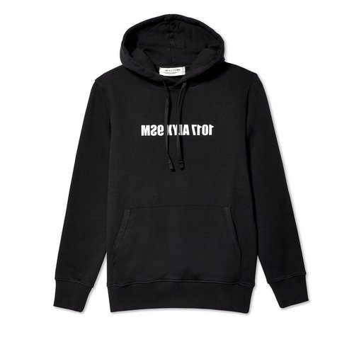 1017 ALYX 9SM Hoodie Mirror Logo Graphic - Black - AA-M-SW-0097-FA01