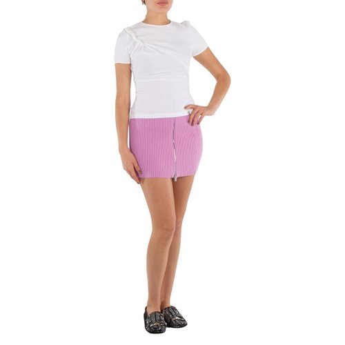1017 ALYX 9SM Ladies Mid Mauve Knit Zip Skirt - Purple - AAWKN0180YA01PNK0009