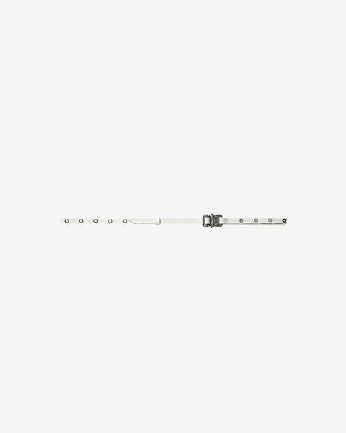 1017 ALYX 9SM Leather Mini Rollercoaster Belt - White - AA-U-BT-0053-LE01