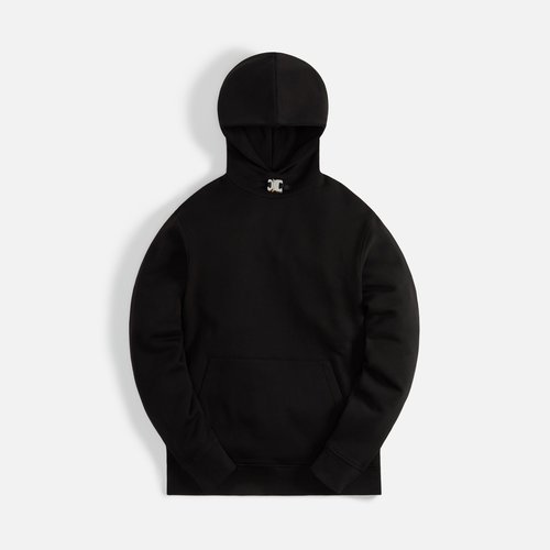 1017 ALYX 9SM Metal Buckle Collar Hoodie - Black - MS-W-01-70FA-01BLK