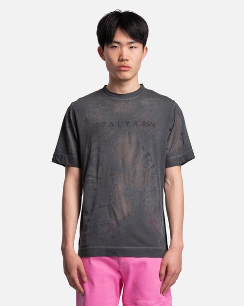 1017 ALYX 9SM Translucent Graphic S/S T-Shirt - Black - AAUTS0392FA02-BLK0001BLACK
