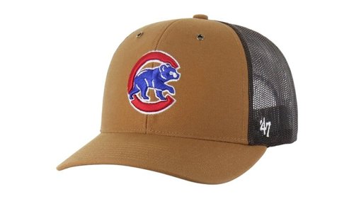 47 Brand x Carhartt MLB Chicago Cubs Trucker Cap - Brown - BX-CRHTK106DUP-BW