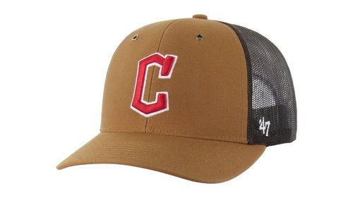 47 Brand x Carhartt MLB Cleveland Guardians Trucker Cap - Brown - BX-CRHTK109DUP-BW