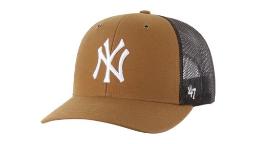 47 Brand x Carhartt MLB New York Yankees Trucker Cap - Brown - BX-CRHTK117DUP-BW