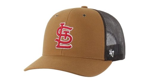 47 Brand x Carhartt MLB St. Louis Cardinals Trucker Cap - Brown - BX-CRHTK123DUP-BW