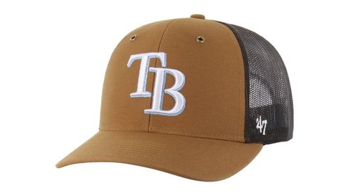 47 Brand x Carhartt MLB Tampa Bay Rays Trucker Cap - Brown - BX-CRHTK130DUP-BW