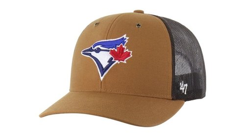 47 Brand x Carhartt MLB Toronto Blue Jays Trucker Cap - Brown - BX-CRHTK126DUP-BW