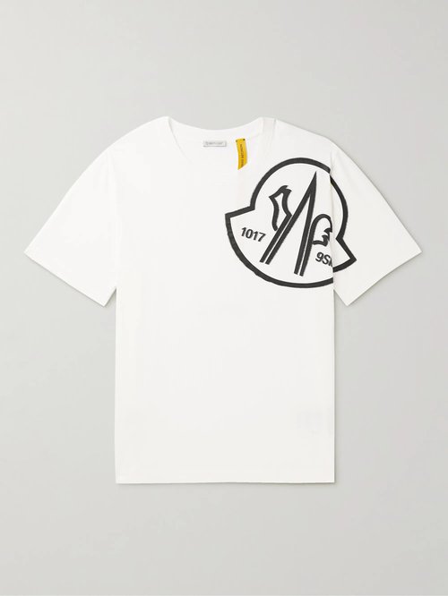 6 Moncler 1017 ALYX 9SM Logo-Embellished Cotton-Jersey T-Shirt - 001 - 8C-0-00-01-M-2-780001