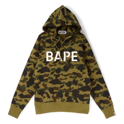 A Bathing Ape 1ST Camo Bape Pullover Hoodie - 001PPL801007MGRN