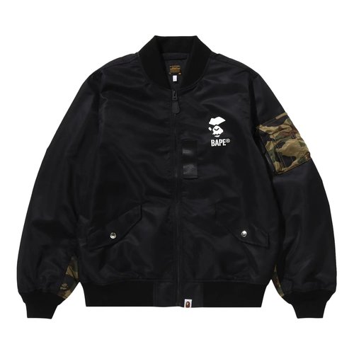 A Bathing Ape 1st Camo Bomber Jacket - Olivedrab Green - 1K80-140-006