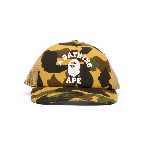 A Bathing Ape 1ST Camo College Mesh Cap - 001CPL801001MYEL