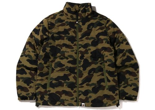 A Bathing Ape 1st Camo Down Jacket - Green - 1I20-144-001