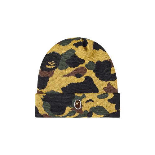 A Bathing Ape 1st Camo Knit Cap - 00391FW2107021CKCGREE