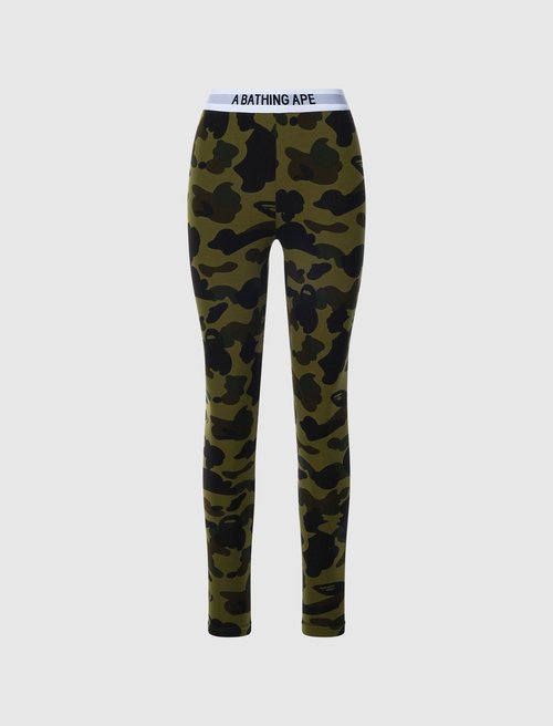 A Bathing Ape 1St Camo Leggings - 001UWK302002L-GRN