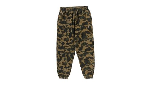 A Bathing Ape 1st Camo One Point Relaxed Fit Sweatpants - Yellow - 1L80-152-320