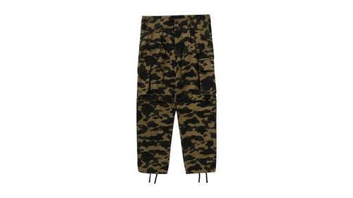 A Bathing Ape 1st Camo Regular Fit 6 Pocket Pants - Yellow - 1L80-152-008