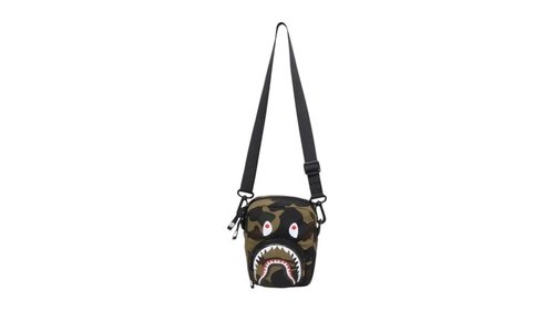 A Bathing Ape 1st Camo Shark Mini Bag - Yellow - 1L30-190-021
