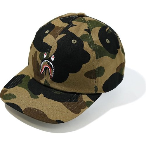 A Bathing Ape 1St Camo Shark Panel Cap FW20 - Green