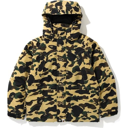 A Bathing Ape 1st Camo Snowboard Down Jacket - Yellow