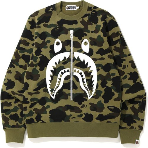 トップス A Bathing Ape CITY CAMO SHARK CREWNECK A Bathing Ape CITY CAMO SHARK CREWNECK