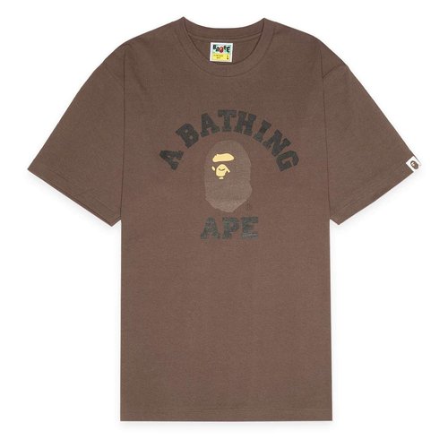 A Bathing Ape A Bathing Ape College Tee M T-Shirts Herren braun Größe - 001TEL801001MBRW_1