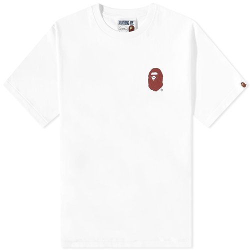 A Bathing Ape A Bathing Ape Lettered Tee - White - 001TEJ301061M-WHT