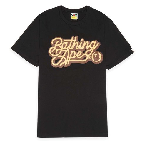 A Bathing Ape A Bathing Ape Script Logo Tee T-Shirts Herren schwarz Größe XXL - 001TEL301055MBK7