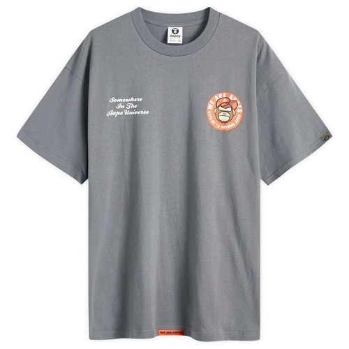 A Bathing Ape AAPE Aaper Printed T-Shirt - Grey - AAPTEM1495XXMGYX