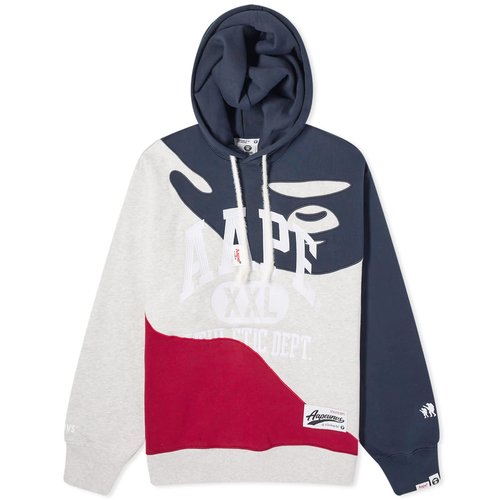 A Bathing Ape AAPE College Athletic Dept Hoodie - Heather White - AAPSWMA349XXL-WH2