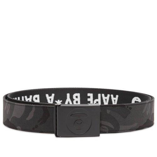 A Bathing Ape AAPE Now Reversible Camo Belt - Black (Multi) - AAPB-M53-5XX