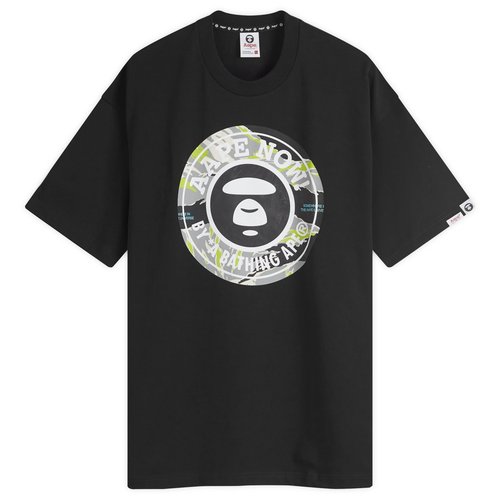 A Bathing Ape AAPE Tiger Camo Starbuck T-Shirt - Black - AAPTEM1444XXMBKX