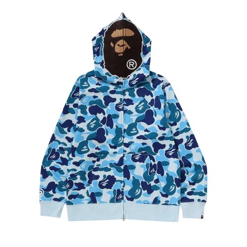 A Bathing Ape ABC Camo 2nd Ape Full Zip Hoodie - Blue - 1L80-115-006