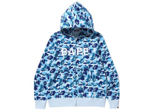A Bathing Ape ABC Camo A Bathing Ape Full Zip Hoodie 'Blue