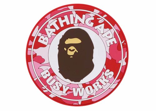A Bathing Ape ABC Camo Busy Works Rubber Coaster - Blue - 1J80-193-006