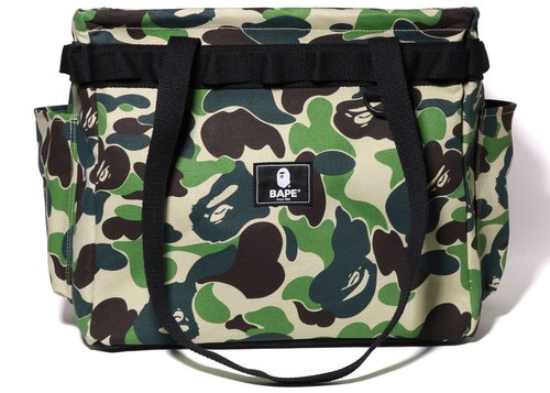 A BATHING APE ABC CAMO BAG GREEN