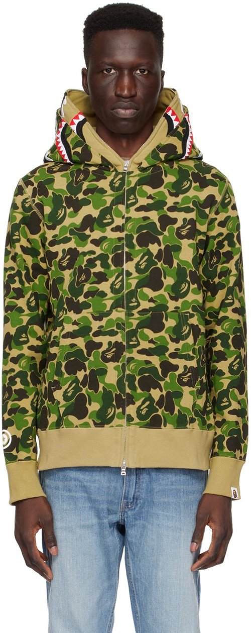 RvceShops A Bathing Ape ABC Camo Double Shark Hoodie 'Pink