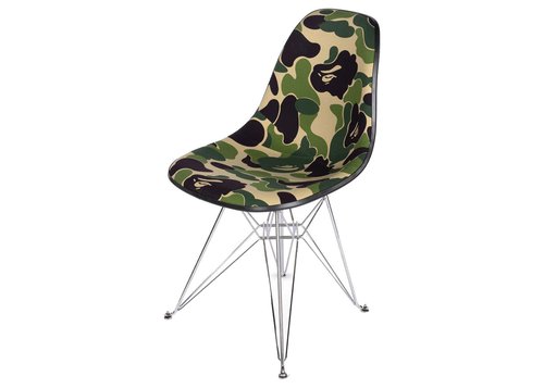A Bathing Ape ABC Camo Fabric Modernica Fiber Shell Chair Green - Multicolor