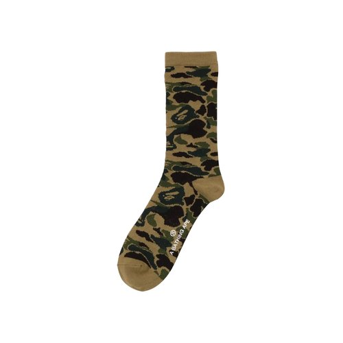 A Bathing Ape Abc Camo Jacquard Socks - 1M30184001GREEN