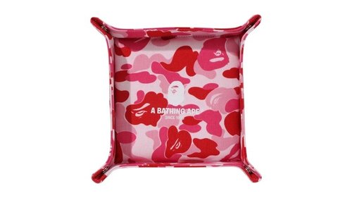 A Bathing Ape ABC Camo Large Travel Tray - Pink - 1L20-182-027