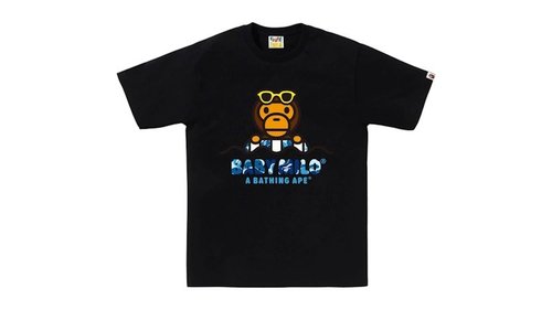 A Bathing Ape ABC Camo Milo Float Summer Tee Shirt - White - 2L72-110-010