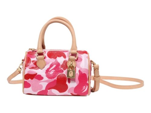 A Bathing Ape ABC Camo Mini Shoulder Bag SS25 - Pink